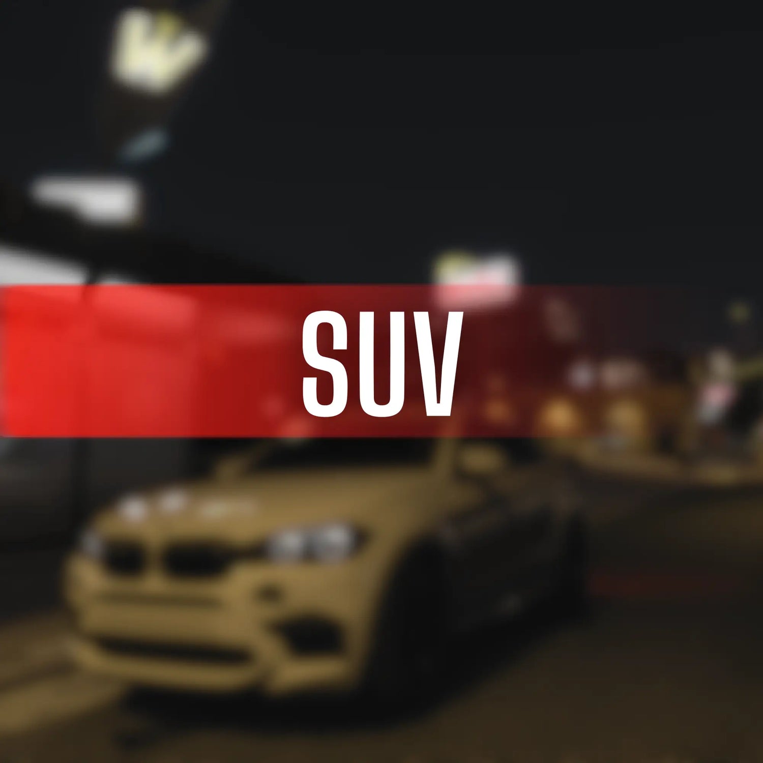 Luxury SUV mod driving through GTA V city streets