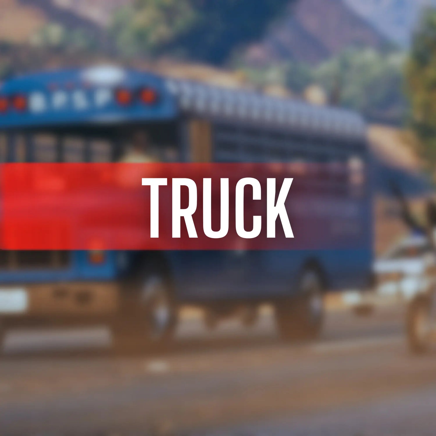 Heavy-duty truck mod driving through GTA V city