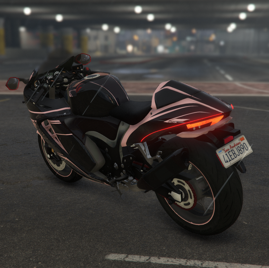 Hayabusa Black Dreams | Fivem Ready | Debadged | Custom Livery