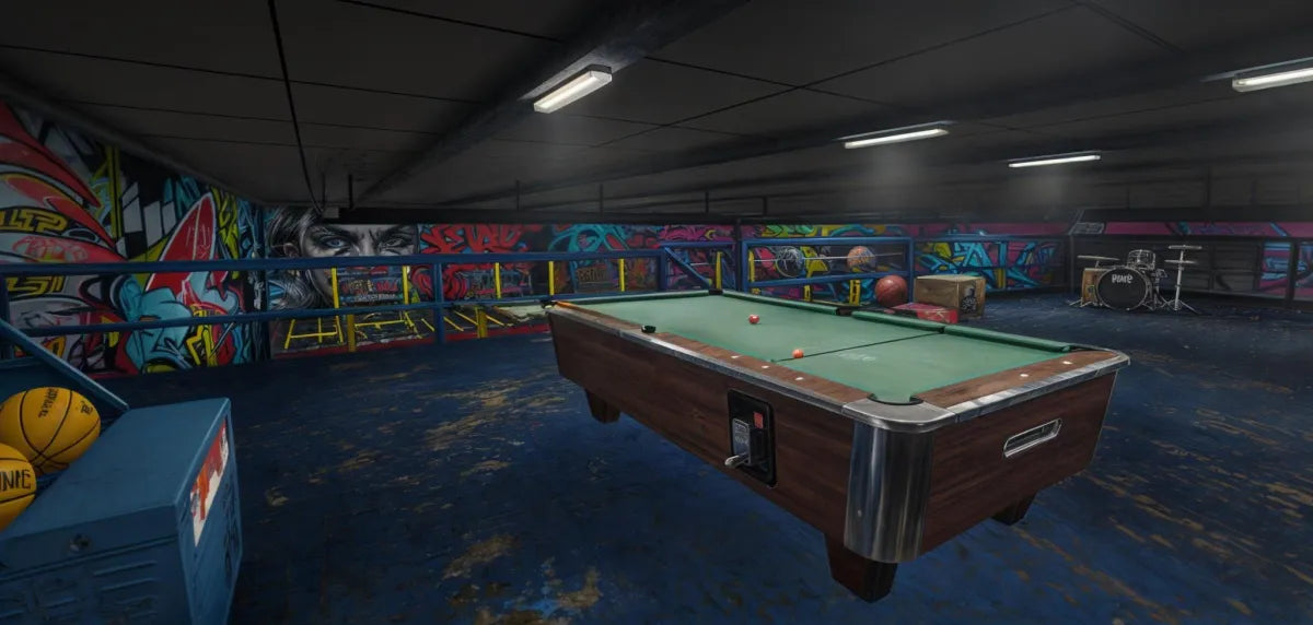 Airport Mechanic | Fivem Ready | MLO | Auto Garage | brown pool table