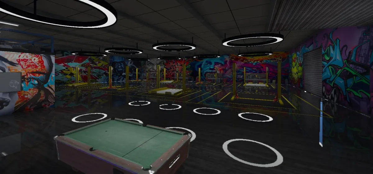Airport Mechanic | Fivem Ready | MLO | Auto Garage | green billiard table