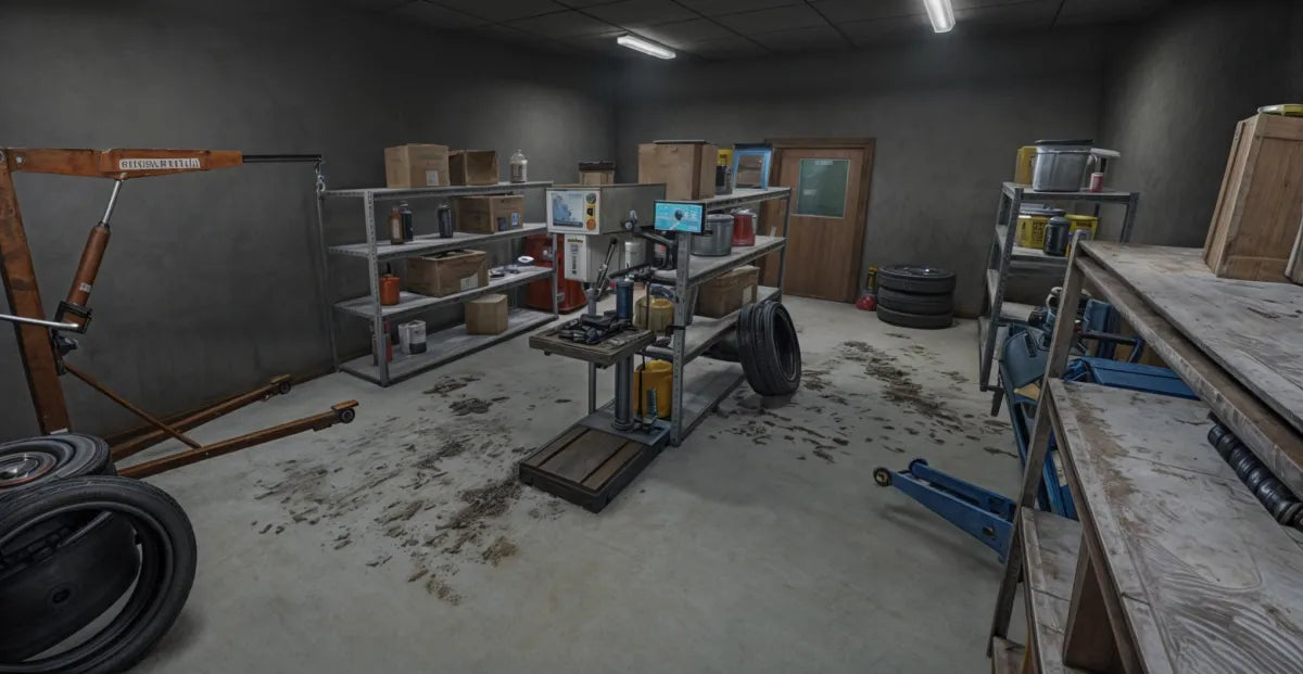 Airport Mechanic | Fivem Ready | MLO | Auto Garage | cluttered auto repair shop