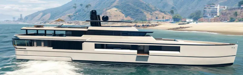 BOAT - YACHT Pack | Fivem Ready | Lore-Friendly | Watercraft | modern white yacht