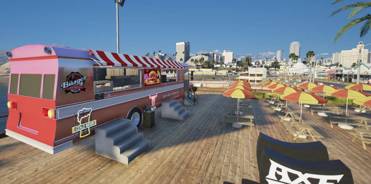 Bus Burger | MLO | Fivem Ready | Del Perro Pier