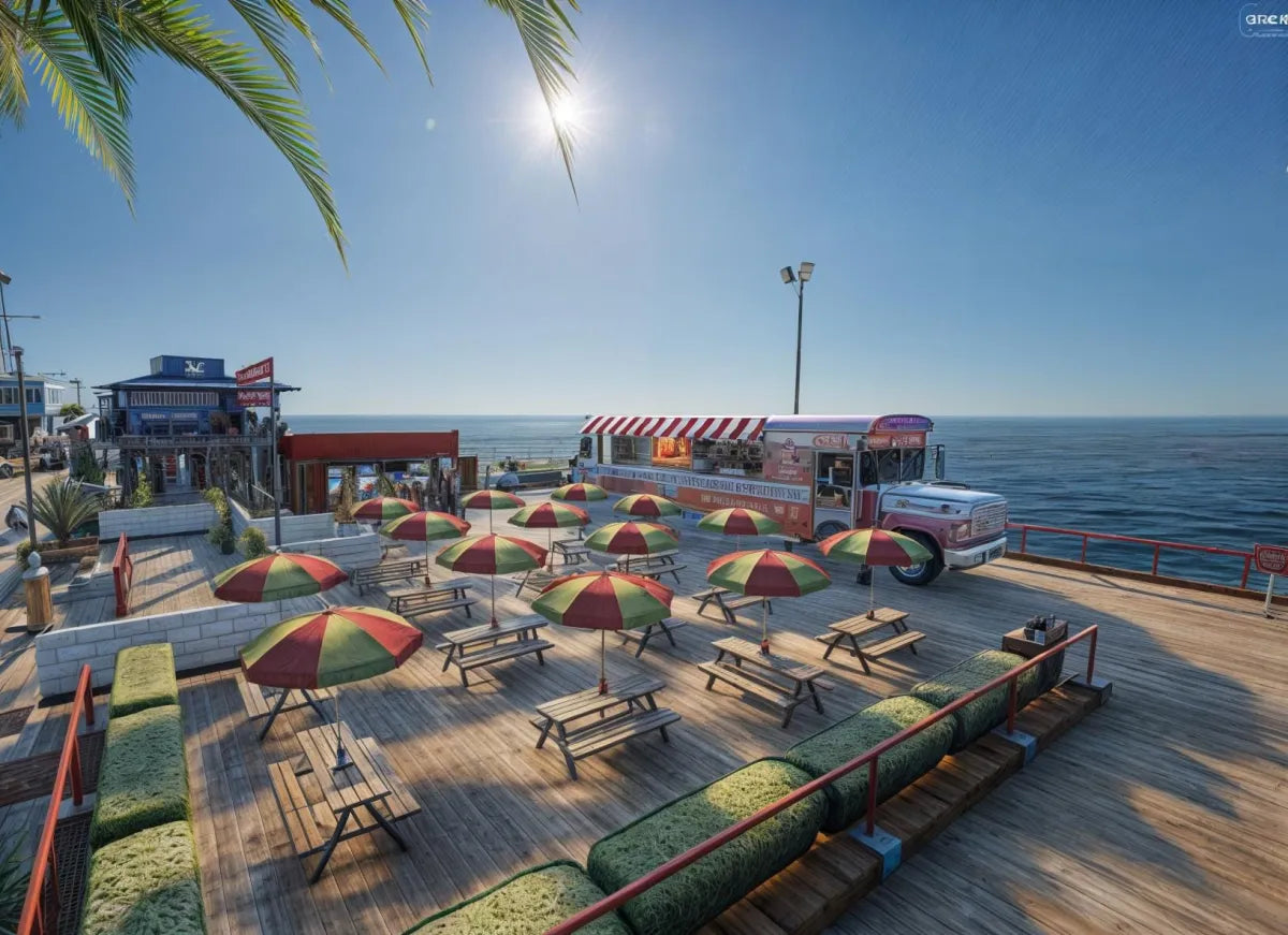 Bus Burger | MLO | Fivem Ready | Del Perro Pier