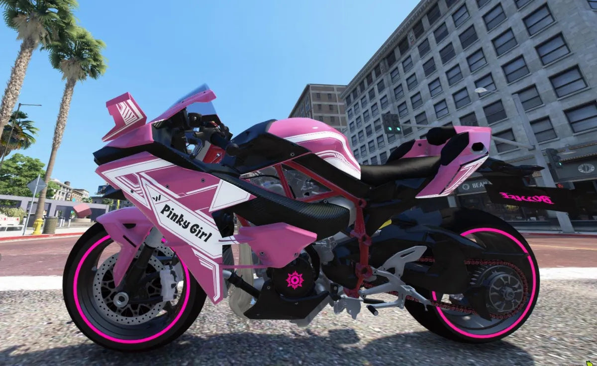 Custom Pinky Girl Bike | Fivem Ready l Debadged | Motorcycle For Girls