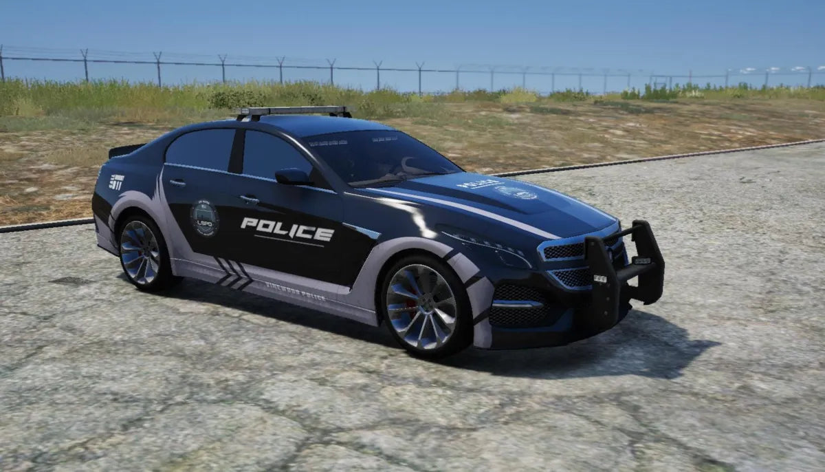 Custom Police Car V-STR l Debadged | Fivem Ready | Lore-Friendly | 6 Livery
