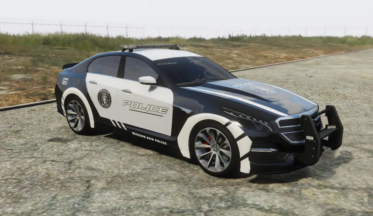 Custom Police Car V-STR l Debadged | Fivem Ready | Lore-Friendly | 6 Livery