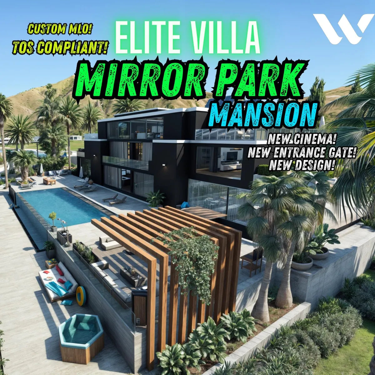 Elite Villa Mansion | Fivem Ready | MLO | Mirror Park | Mafia Mansion | Custom Map