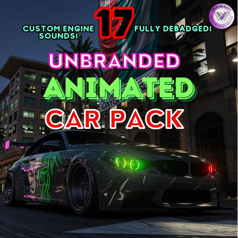 FiveM l Animated Car Pack: Debadged | Vehicle Pack | Roleplay