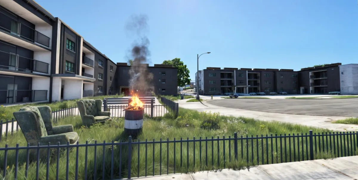Groove Hood Apartments | Fivem Ready | MLO | Gang Hood | Custom Map | barrel overgrown lot