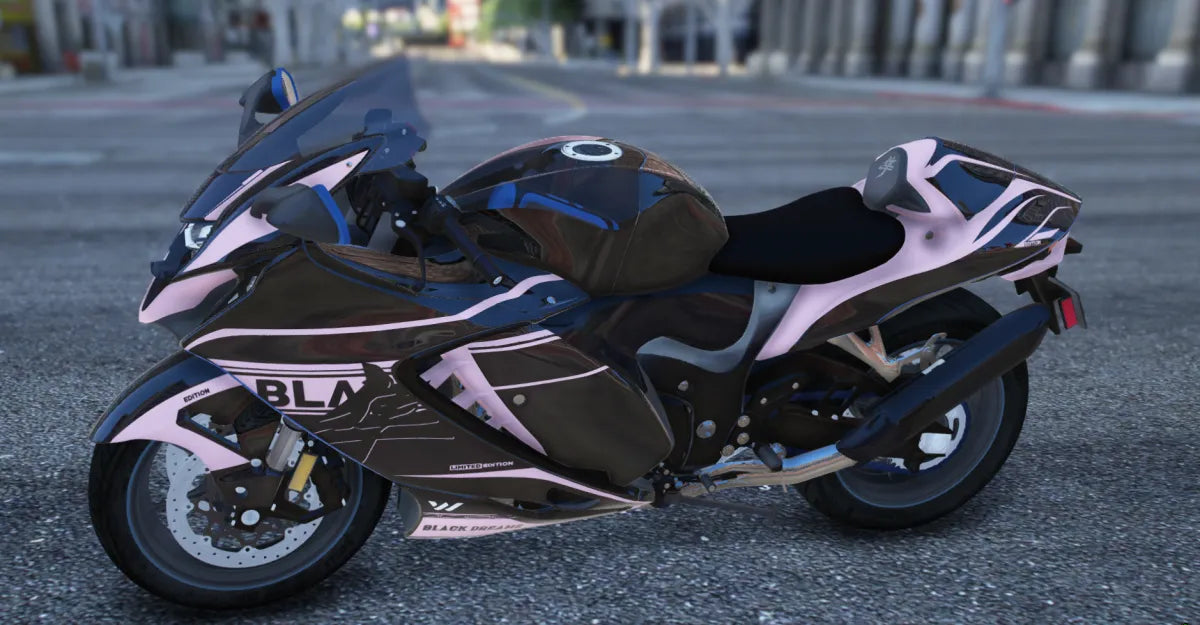 Hayabusa Black Dreams | Fivem Ready | Debadged | Custom Livery