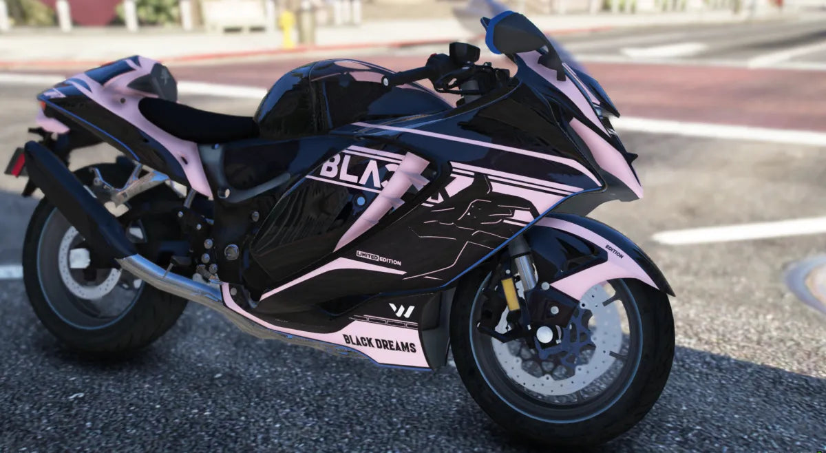 Hayabusa Black Dreams | Fivem Ready | Debadged | Custom Livery