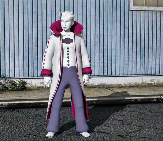 Isshiki Otsutsuki | Fivem Ready l Anime Ped | Roleplay anime character white purple outfit