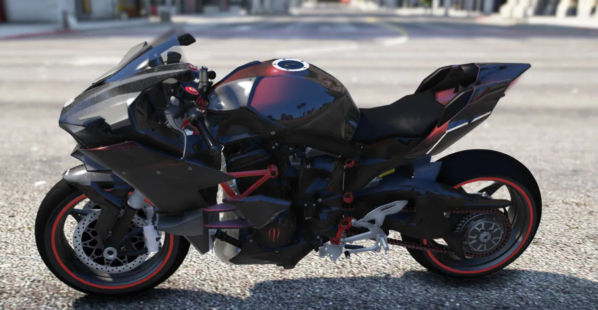 Kawasaki H2R Shadow Rider | Fivem Ready | Debadged | Custom Livery