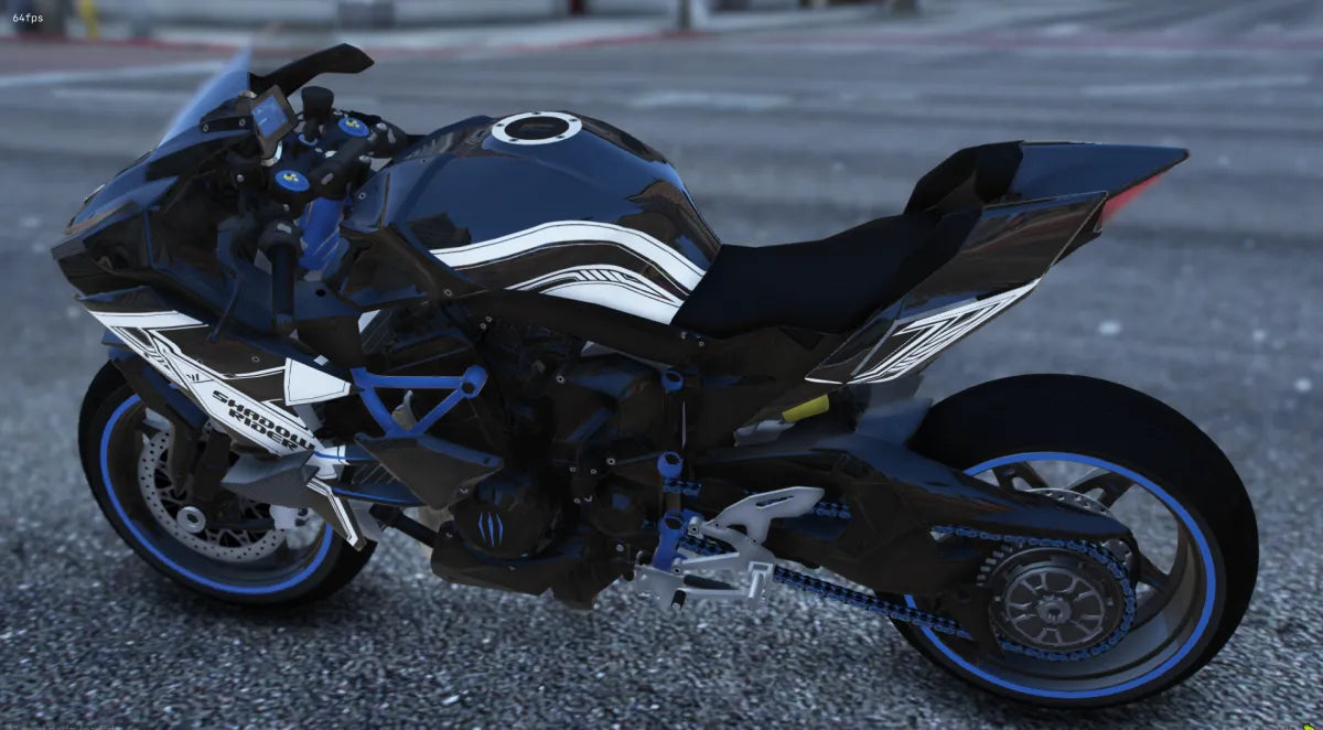 Kawasaki H2R Shadow Rider | Fivem Ready | Debadged | Custom Livery