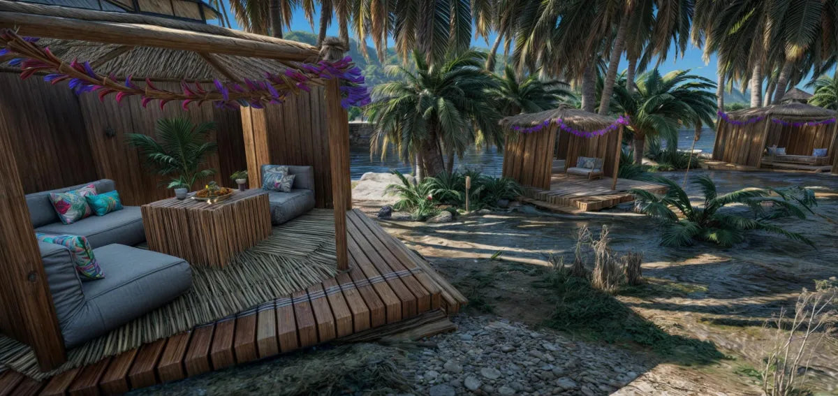 La Isla Vitoria ISLAND | Fivem Ready | MLO | Roleplay tropical cabana lounge