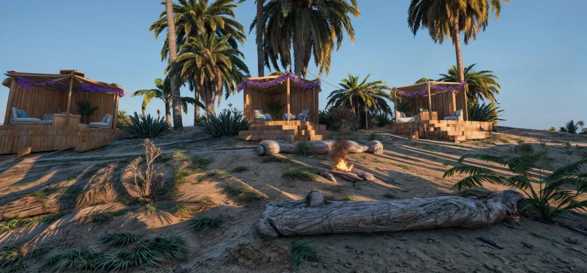 La Isla Vitoria ISLAND | Fivem Ready | MLO | Roleplay tropical beach cabanas