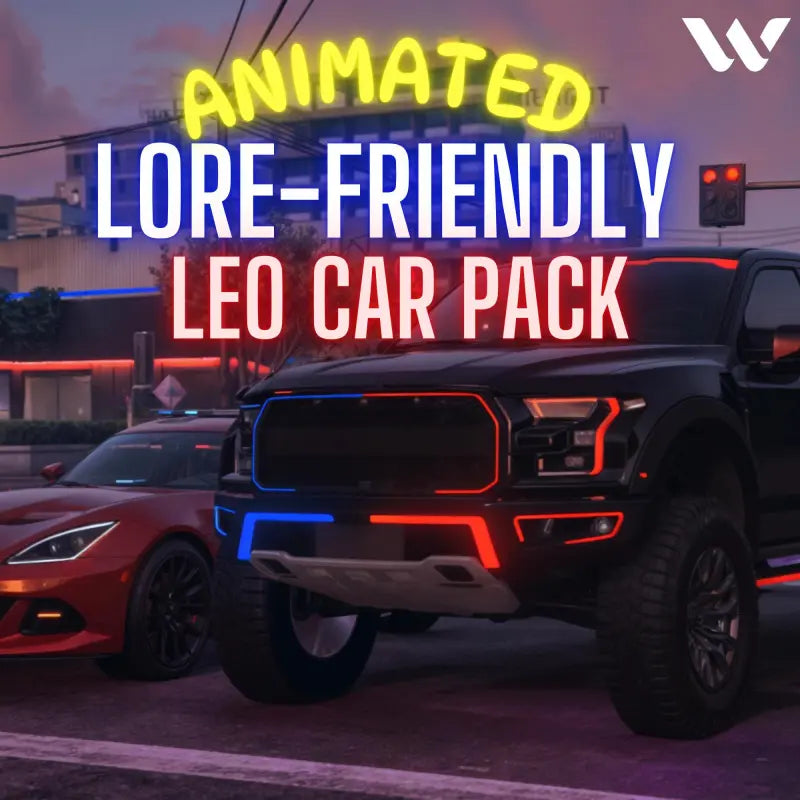 Leo Car Pack | Lore Friendly | TOS Compliant | Police Cars | animated lore-friendly leo car pack