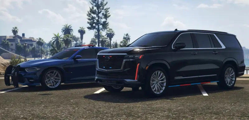 Leo Car Pack | Lore Friendly | TOS Compliant | Police Cars | black cadillac escalade suv