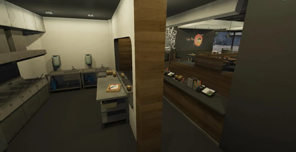 Lotus Meals: Eastern Restaurant | Fivem Ready l MLO l Business Store