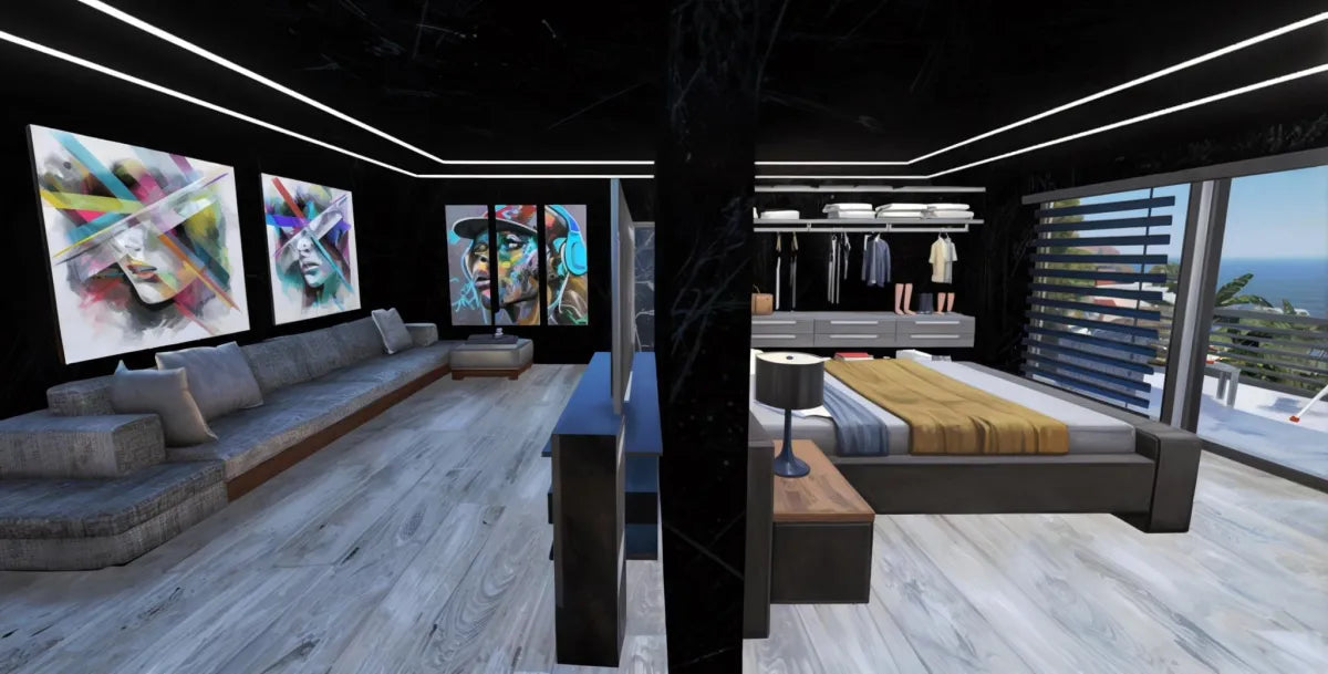 Mafia Mansion: Lighthouse V2 | Fivem Ready | MLO | Roleplay | Custom Map modern luxury interior