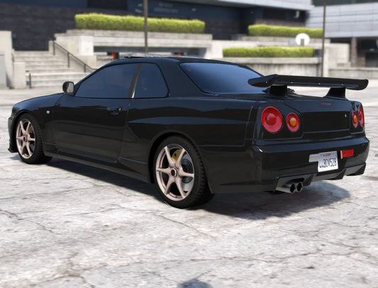 Nissan R34 Police | Fivem Ready | Badged