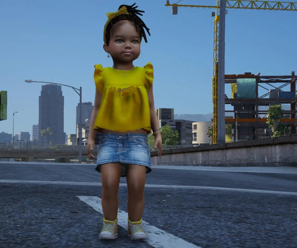 Ped Pack: Black Baby Girls | Fivem Ready l Kid Peds