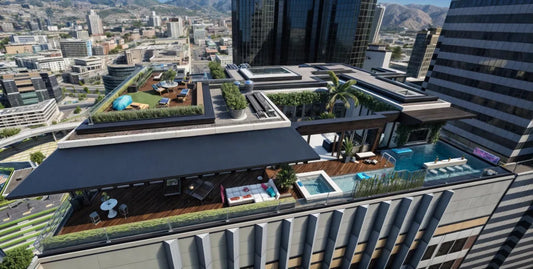 Penthouse: Skyscraper | Fivem Ready | MLO | Villa-House | luxury rooftop penthouse