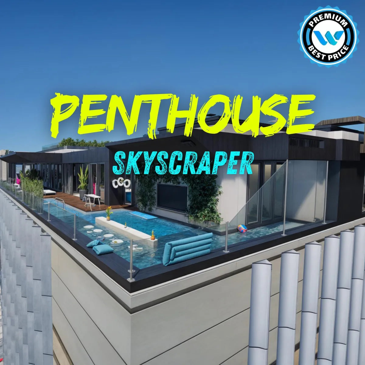 Penthouse: Skyscraper | Fivem Ready | MLO | Villa-House | luxurious penthouse skyscraper