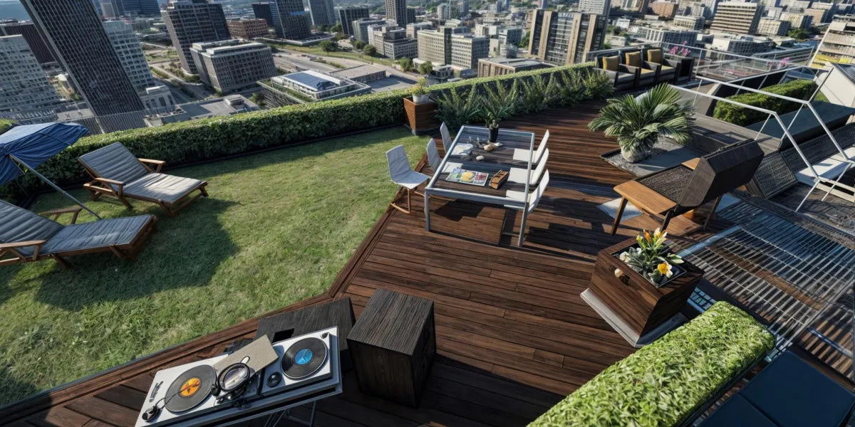 Penthouse: Skyscraper | Fivem Ready | MLO | Villa-House | rooftop deck furniture