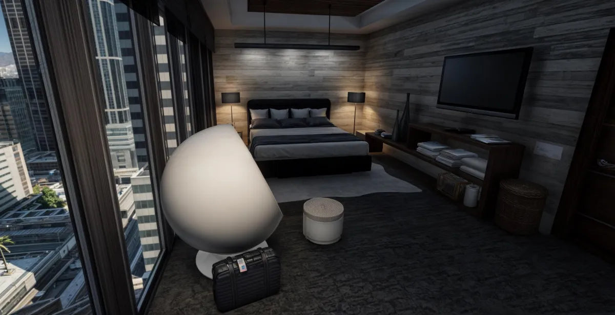 Penthouse: Skyscraper | Fivem Ready | MLO | Villa-House | modern bedroom interior