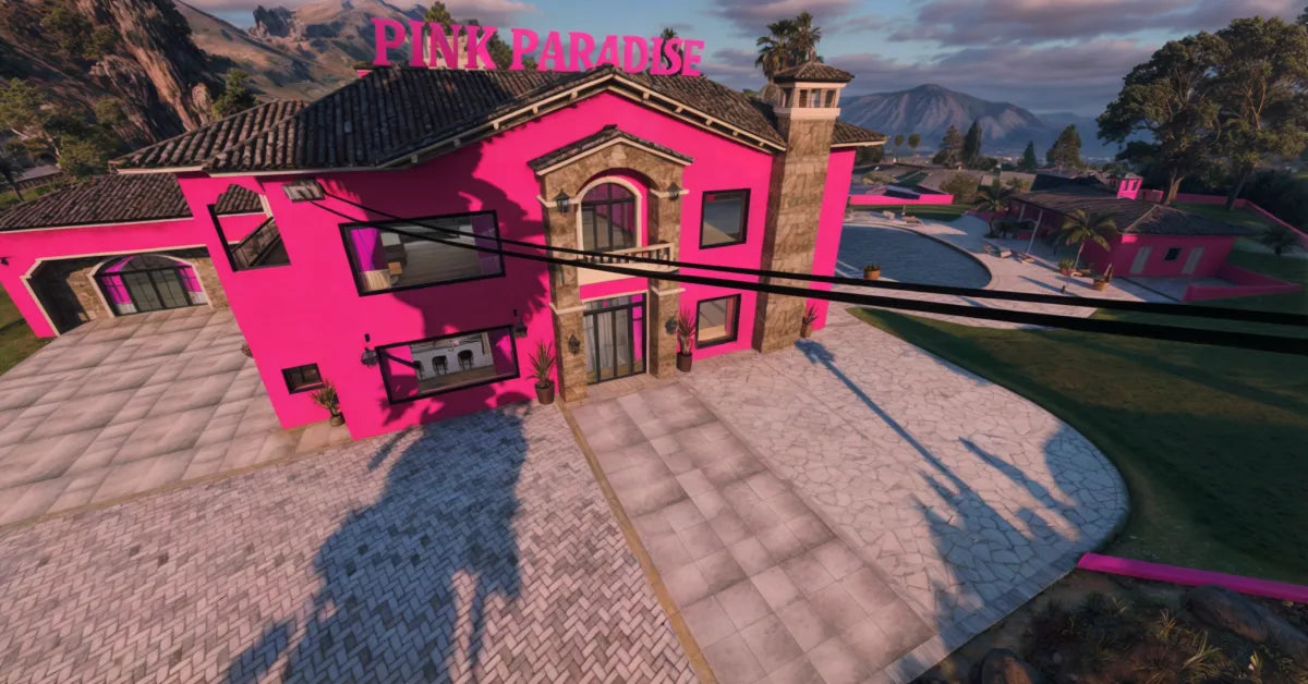 Pink Paradise Mansion | Fivem Ready l MLO | Custom Map