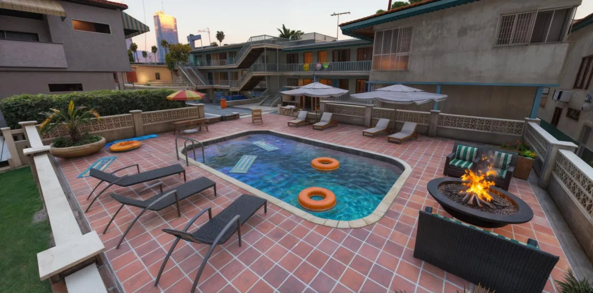 Vespucci Hood V2 | Fivem Ready | MLO | Gang Hood | outdoor pool lounge area