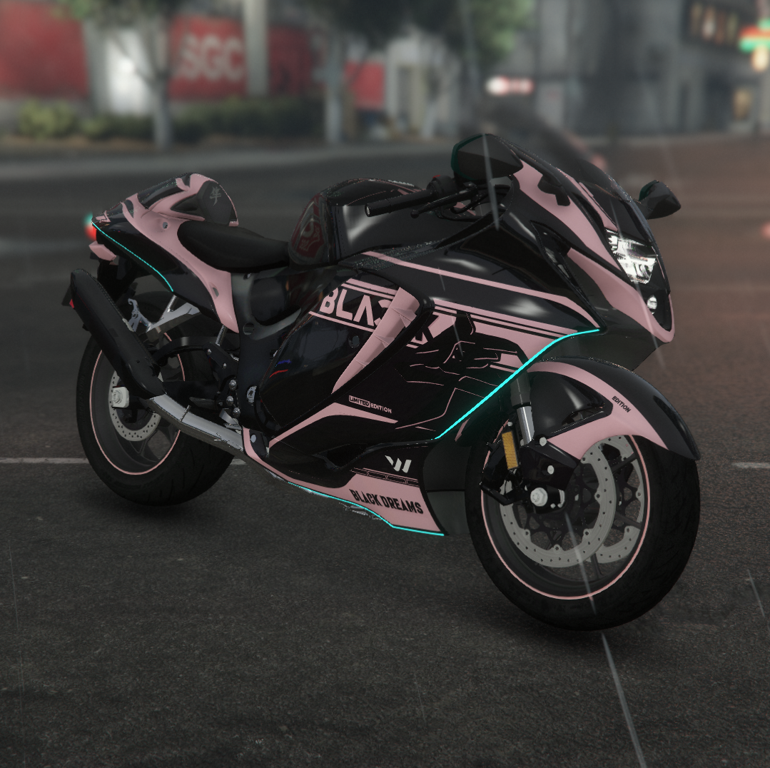 Hayabusa Black Dreams | Fivem Ready | Debadged | Custom Livery