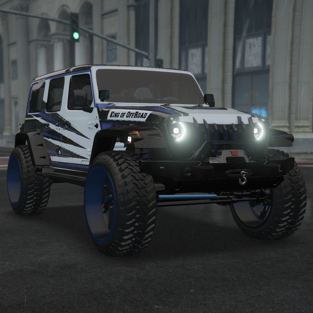 Jeep Sahara King Of Offroad | Fivem Ready  | Debadged | Custom Livery