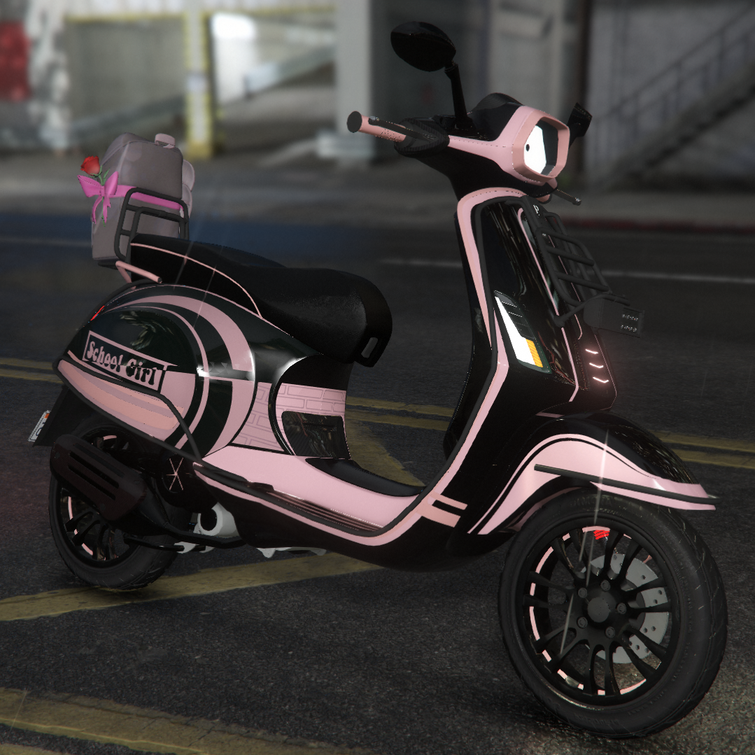 Vespa Sprint School Girl | Fivem Ready | Debadged | Custom Livery