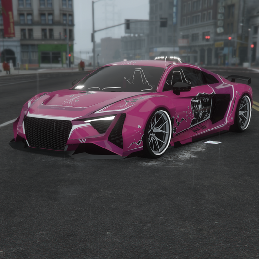 Audi R8 Queen Vibes | Fivem Ready  | Debadged | Custom Livery