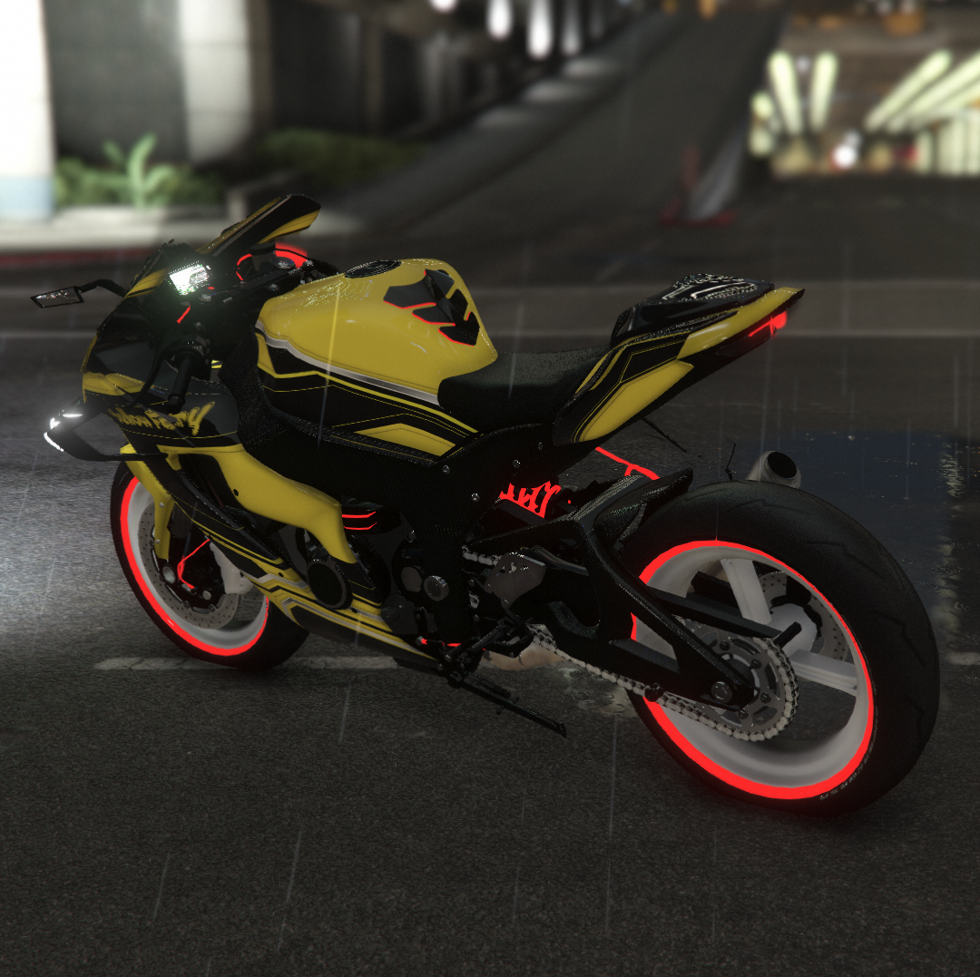 Kawasaki ZX10R Yellowfury | Fivem Ready | Debadged | Custom Livery