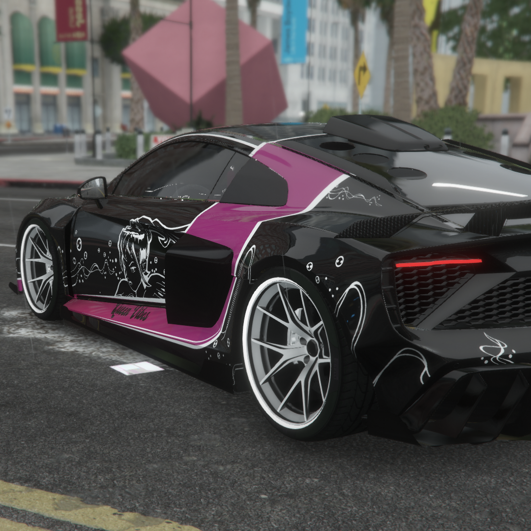 Audi R8 Queen Vibes | Fivem Ready  | Debadged | Custom Livery