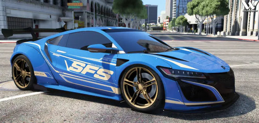 Acura SFS | Fivem Ready | Debadged | Custom Livery
