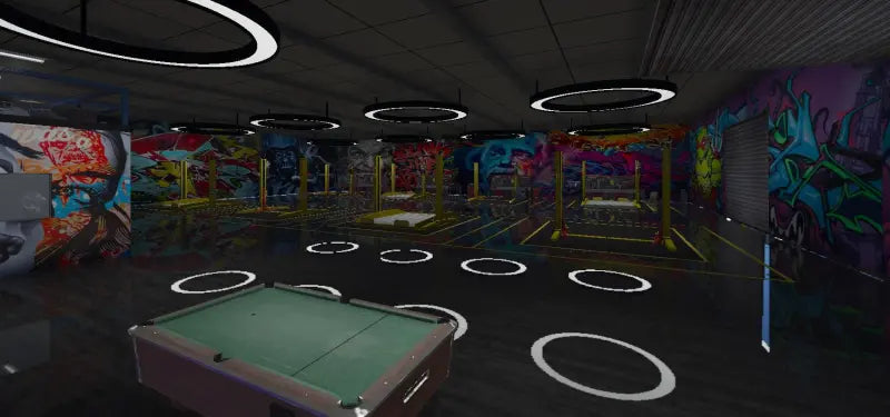 Airport Mechanic | Fivem Ready | MLO | Auto Garage | green billiard table