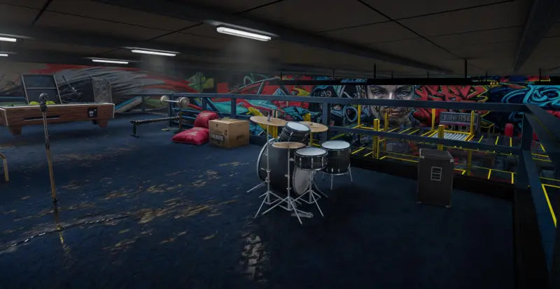 Airport Mechanic | Fivem Ready | MLO | Auto Garage | drum set cymbals