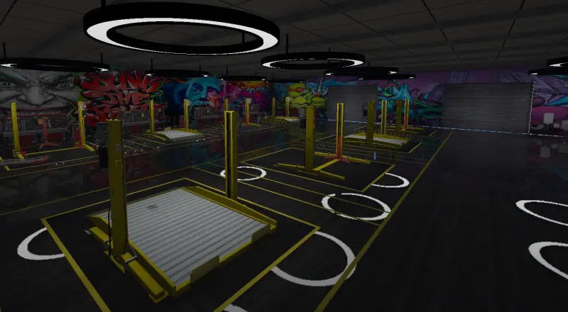 Airport Mechanic | Fivem Ready | MLO | Auto Garage | car lift platforms