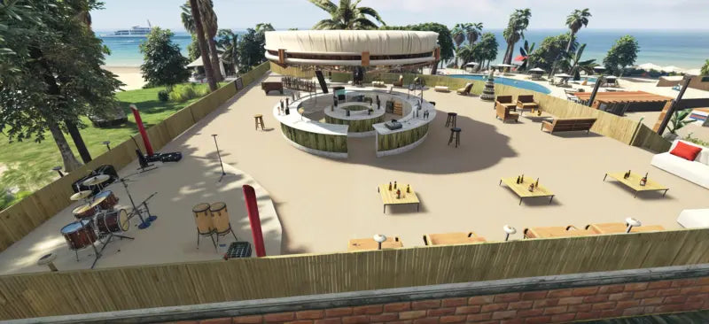 Alesia Beach Club | Fivem Ready l MLO | Roleplay | Custom Map