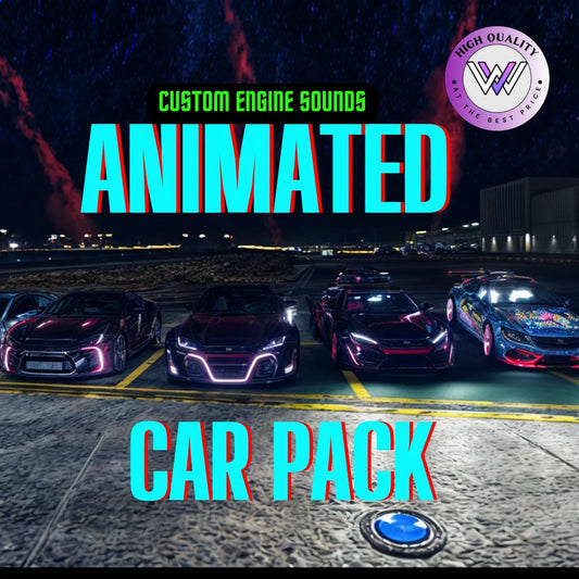 Animated Car Pack: 25 Vehicle Pack l FiveM Ready l