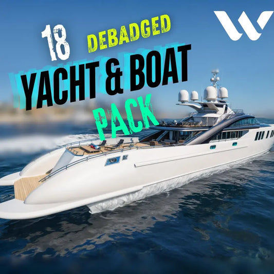 BOAT - YACHT Pack | Fivem Ready | Lore-Friendly | Watercraft | debadged yacht boat pack
