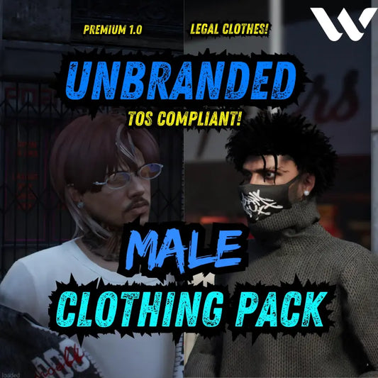 Clothing Pack: MALE | Fivem | Unbranded | TOS Compliant