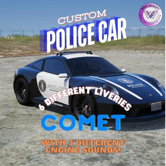 Custom Police Car Comet l Fivem Ready l Lore-Friendly