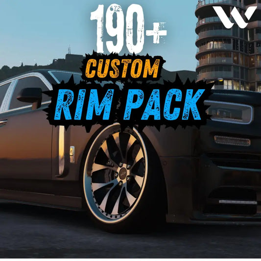 Custom Rims Pack | Fivem Ready | 190 Custom Addon Wheels | Roleplay